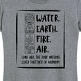 thumbnail image 3 of Avatar - The Last Airbender - Elements Harmony - Women's Short Sleeve Graphic T-Shirt, 3 of 5