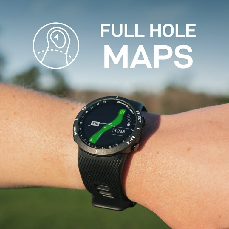 Shot Scope V5 Black Golf GPS Watch with Rangefinder Distance