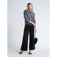thumbnail image 2 of Scoop Women's and Women's Plus Mid Rise Cuffed Wide Leg Jeans, Sizes 0-28W, 2 of 5