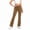*2-Khaki, variant on VBVC Women's Butt Lift Flared Leggings,Ladies Drawstring Ruched Yoga Pants,Stretchy Workout Bell-Bottom For Women,Blue,S-2XL