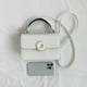 thumbnail image 4 of Bolso bandolera para mujer Bolso de mano ligero de PU informal Bolso de mano para mujer (Blanco), 4 of 9