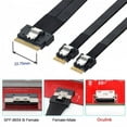 thumbnail image 6 of FVH PCI-E Ultraport Slimline SAS Slim 4.0 SFF-8654 8i 74pin to Dual SFF-8654 4i 38Pin Cable 40cm PCI-Express, 6 of 7
