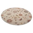 thumbnail image 5 of Rugsotic Carpets Hand Tufted Wool Eco-Friendly Area Rugs - 8'x8', Round, Cream, Modern Contemporary Design, High Pile Handmade Anti Skid Rugs for Living Room, Bed Room (K00708), 5 of 6