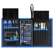 Syntus 80 in 1 Precision Screwdriver Set with Magnetic Screwdriver Kit, Essential Electronics Repair Tool Kit With Portable Pouch for iPhone, iPad, MacBook, Gaming Console, Controller, Black and Blue