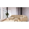 thumbnail image 4 of K-Living Corbin Reversible Sectional in Toscana Grey Fabric, 4 of 8