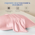 thumbnail image 4 of THXSILK 25 Momme Silk Pillowcase, Both Side 100% Mulberry Silk Pillowcase for Hair and Skin, Natural Mulberry Silk Dual Sides with Hidden Zipper, Body(20"X54"), Charming Pink, 4 of 8