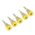 thumbnail image 4 of Miulika 5Pieces 2mm Banana Jack Binding Post Nut For Multimeter Banana Socket Connector yellow, 4 of 7