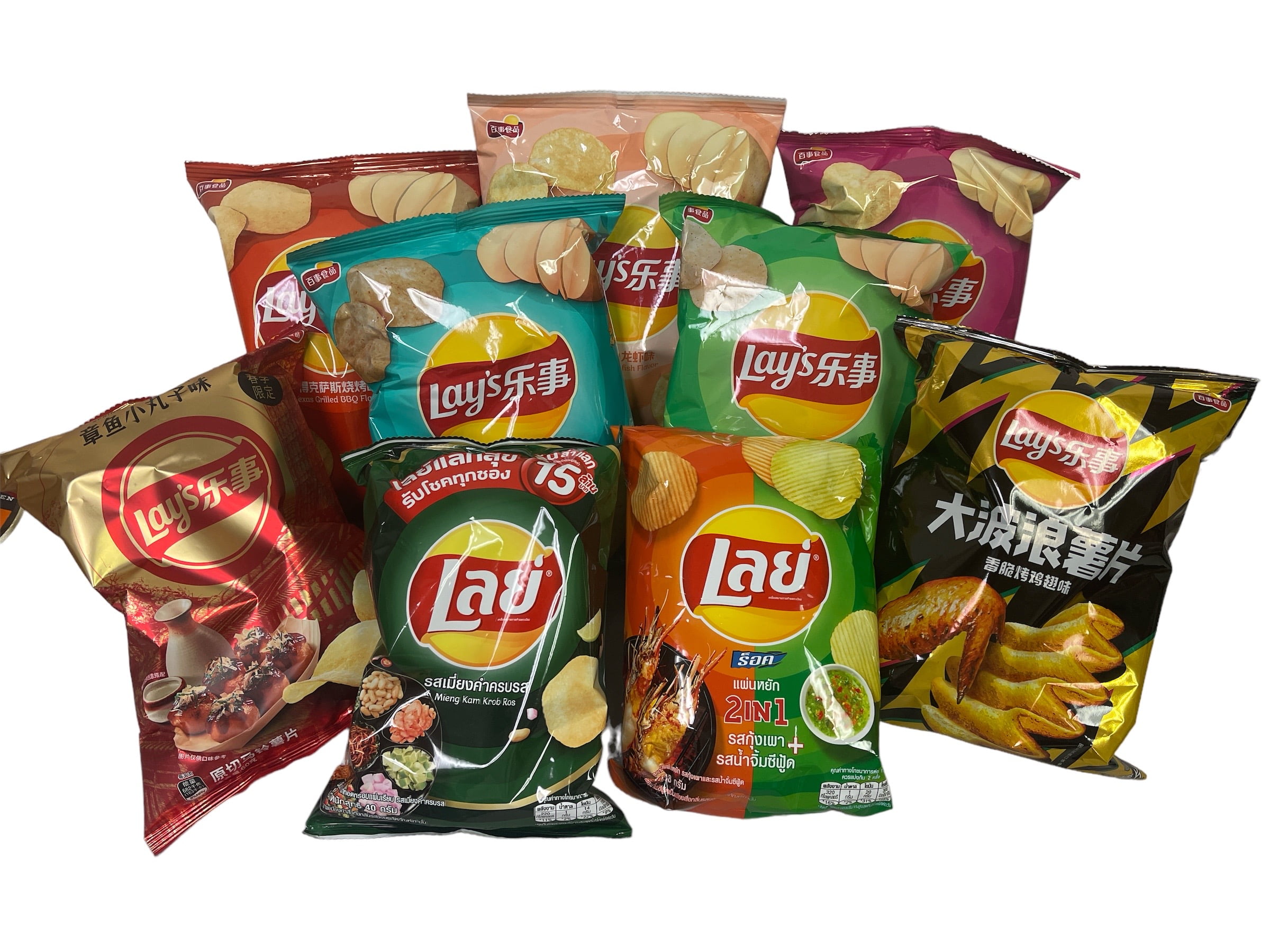 Asia Flavors of Lay's Potato Chips; Seller Pick of 6 Different