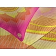 thumbnail image 4 of Ambesonne Leaf Quilted Bedspread Set 3 Pcs, Lotus Planet Astral Cosmic, Queen Size, Hot Pink Yellow Red, 4 of 5