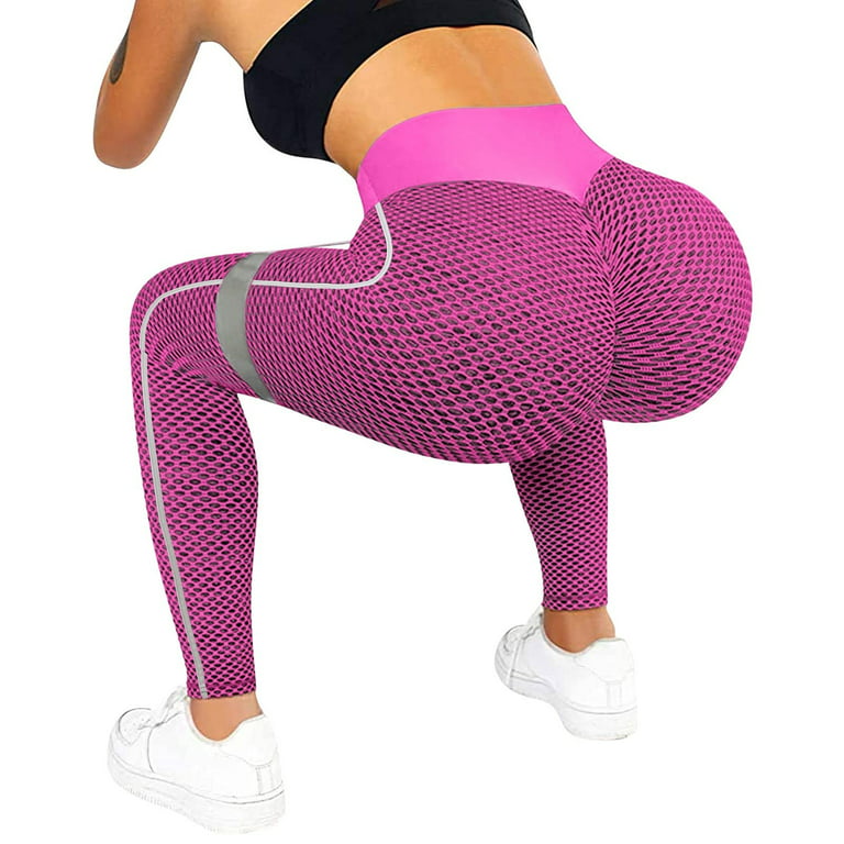 Women Yoga Pants Scrunch Bum Gym Leggings Fitness Sports Tight Workout  Trousers