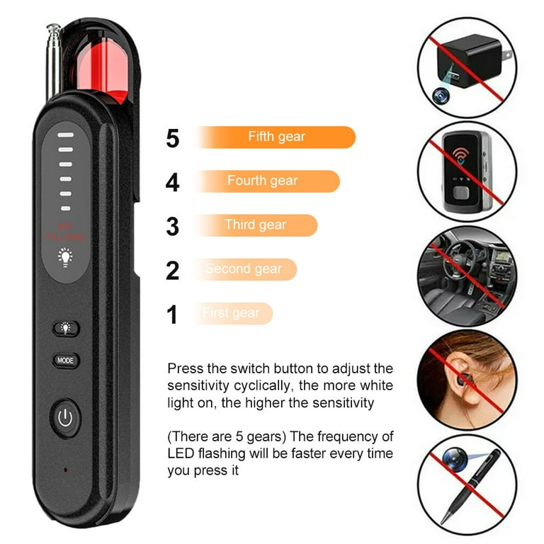 T01 Mini Hidden Camera Detectors Intelligent Signal Scanning