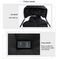 thumbnail image 5 of Winter Smart USB Electric Heating Vest Thermal Clothing Women Men Outdoor Jacket Temperature Adjustment Warm Hat, 5 of 9