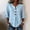 Sky Blue, variant on 3/4 Sleeve Linen Tops Cotton Blouses for Women Womens Linen Tops Plus Size Linen Tops Summer Linen Shirts for Women Linen Top Summer Oversized Casual Sweater Peasant Blouse Green L