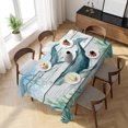 thumbnail image 3 of Coastal Whale Table Cloth Waterproof Tablecloths, Farmhouse Nautical Marine Life Starfish Tablecloth Dining Table Cover for Kitchen Party Tabletop Outdoor, Rectangle Tablecloth 54x108 Inch, 3 of 9
