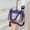 Purple, variant on PVC Transparent Shoulder Crossbody Bag Rhinestone Thick Chain Ladies Small Purse and Handbags Fashion Jelly Summer Beach Totes