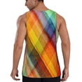 thumbnail image 3 of Haiem Abstract Watercolors Tartan Men Workout Tank Top Gym Bodybuilding Sleeveless Muscle T Shirts Athletic Tank Breathable Workout Shirt-Medium, 3 of 9