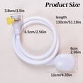 thumbnail image 3 of Single Tap Shower Attachment,Portable Rubber Hose Nozzle,Faucet Shower Hose Bath Jet for Tub,Easy Install Tap Connector for Washing Pet, Bathing Floor Rinsin & People Use, 3 of 6