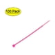 thumbnail image 1 of Bridas de cable Uxcell Bridas de cable ajustables Envolturas de bridas de nylon autolock 3.94" x 0.1" Rosa 100pcs, 1 of 5