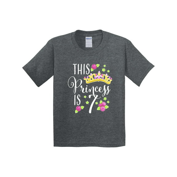 Inktastic This Princess is Seven 7th Birthday Youth T-Shirt