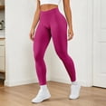 thumbnail image 2 of GPOECD Seamless Leggings for Women Butt Lifting Workout Low Rise Control Athletic Activewear Stretchy Yoga Pants for Women,03_Hot Pink,M, 2 of 5