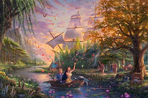 thomas kinkade disney puzzle pocahontas