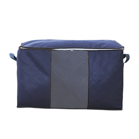JingChun Comforter Storage Bag, Blanket Storage, Quilt Bag, Compression Duvet Storage Bag Large Capacity, Jumbo Zippered Storage Bag with Large Clear Window & Carry Handles