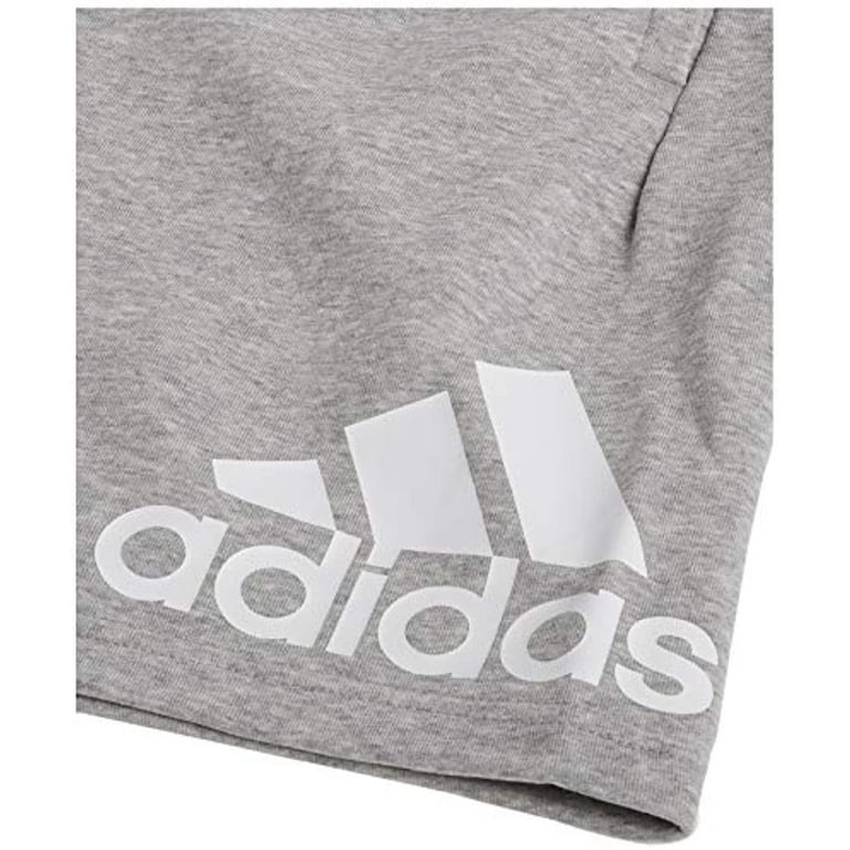 adidas Men's Must Haves Badge of Sport French Terry Shorts, Medium Grey  Heather, X-Small
