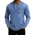 thumbnail image 2 of Autumn New Mens Pullovers Sweatshirts Zipper Stand Solid Top Heavyweight Distressed Washed Denim Casual Hoodie For Men Clothing, 2 of 4
