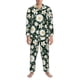 thumbnail image 3 of Balery White Daisies and Bee Pijama para Hombre de Dos Piezas con Manga Larga, Conjunto de Dormir y Descanso Suave con Bolsillos-Large, 3 of 7