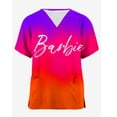 thumbnail image 3 of Camiseta de uniforme de enfermera de hospital para mujer, top de verano para mujer, top de princesa Barbie con cuello en V, top de moda con bolsillo de dibujos animados, 3 of 4
