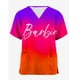 thumbnail image 4 of Camiseta de uniforme de enfermera de hospital para mujer, top de verano para mujer, top de princesa Barbie con cuello en V, top de moda con bolsillo de dibujos animados, 4 of 5