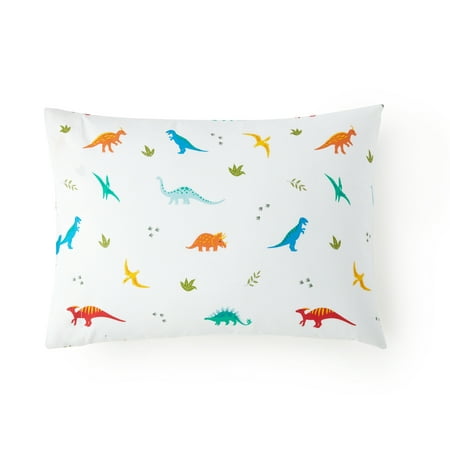 Wildkin Kids 100% Cotton Hypoallergenic Toddler Pillowcase for Boys and Girls - 13.5 x 19 Inches (Jurassic Dinosaurs)