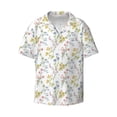 thumbnail image 3 of Goofa Floral Printed Men's Casual Short-sleeved Shirt,Lightweight Breathable Button-down,Summer Casual men's top,Versatile Fashion shirt-, 3 of 7