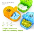 thumbnail image 3 of Pill Organiser Pill Box 7 Day 2 Times A Day With 7 Colorful Attachable Tablet Box For Medicine, Medication, Vitamin, 3 of 4