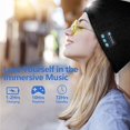thumbnail image 3 of Viworld Unisex Bluetooth Beanie Hat Light Wireless Headphones Gifts for Women Men Dad (Black), 3 of 6