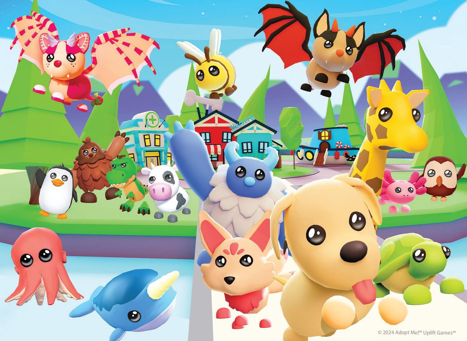 Ceaco Disney Adopt Me Flying 200-Puzzle à pièces emboîtables pour enfants de tous âges 8+