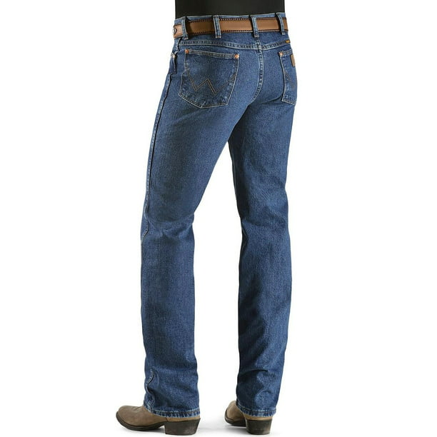 wrangler men's cowboy cut slim fit jean,dark stone,28x36