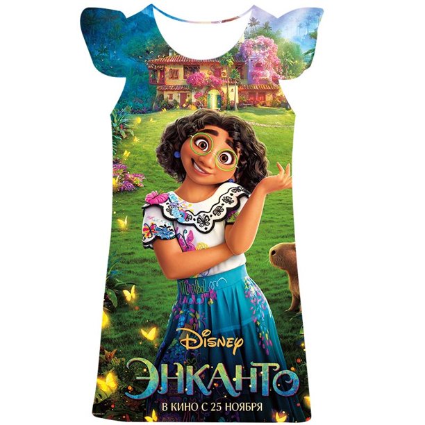 2023 año niña Magic full house vestido princesa niños ropa dibujos animados 3D estampado verano moda Magic full house princesa Dress7T Gao Jinjia LED