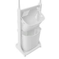 thumbnail image 3 of 2 Tier Laundry Hamper Basket Sorter Clothes Storage Organizer Shelf Rolling, 3 of 10