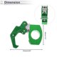 thumbnail image 4 of Gancho colgante ajustable para motocicleta cuadrado con huella dactilar, soporte para casco de motocicleta, bolsa de equipaje para scooters y bicicletas, verde, longitud de 72mm, 4 of 7