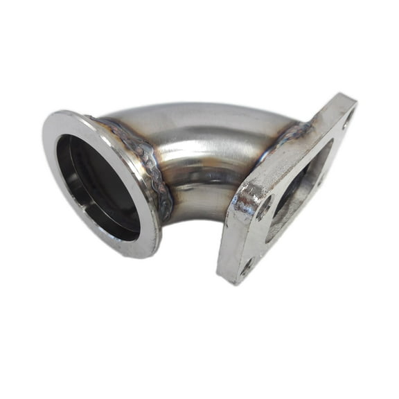 90 Degree Stainless Steel Adapter T3 flange to 2.3” ID 3.2"OD V-band Flange 90 Degree Stainless Steel Adapter T3 flange to 2.3” ID 3.2"OD V-band Flange