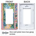 thumbnail image 3 of Yayeee Rocker Switch Wall Plate 3-Gang 6.5"x4.6" Home Decorative Outlet Cover, Blue Seaside, 3 of 6