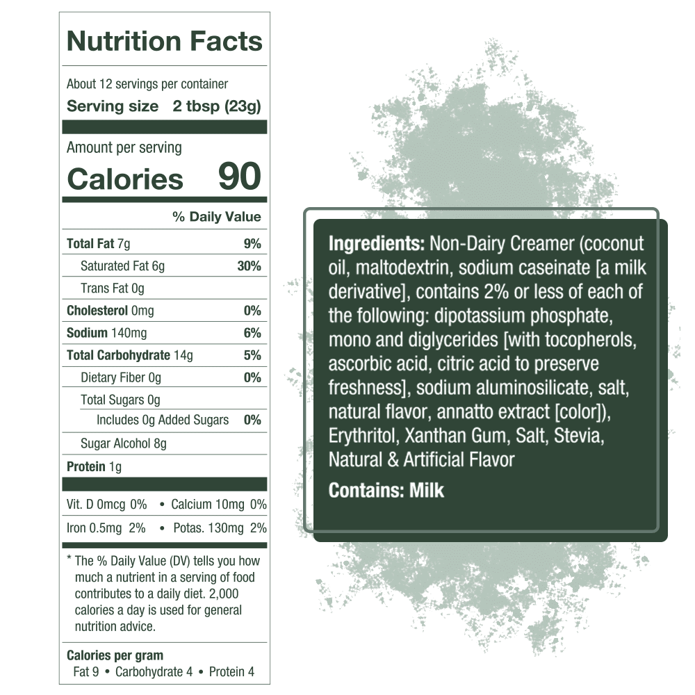 5 SPARROWS Healthy Sugar-Free Frappe Mix Powder, Milkshake & Smoothie Mix Base - Stevia-Sweetened, Zero Sugar Creamer, Keto-Friendly Drink Mix, 10 oz