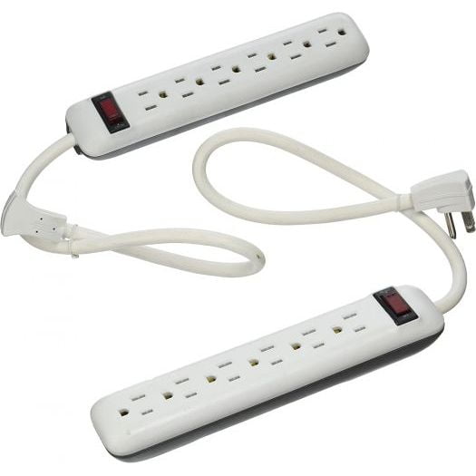 STRIP 6 OUTLET 18IN CORD 2PK