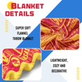 thumbnail image 4 of Kansas Throw Blanket, American Football Sport Team Color Blanket, Soft Flannel Gifts for Men Women Fan Rugby Lovers Merch for Sofa Bed Decor, 60X50 in, 4 of 6