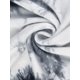 thumbnail image 5 of Vestido de talla grande Agnes Orinda para mujeres, cuello redondo, teñido anudado, manga corta, vestido midi casual 2024, negro y blanco 1X, 5 of 6