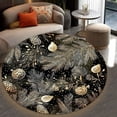 thumbnail image 4 of Circle Area Rug, Christmas Golden Doodle 1 Washable Non-Slip Floor Carpet, Soft Rug for Living Room Bedroom Decor 59 Inch, 4 of 6
