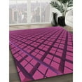 thumbnail image 3 of Ahgly Company Machine Washable Indoor Rectangle Transitional Magenta Pink Area Rugs, 4' x 6', 3 of 7