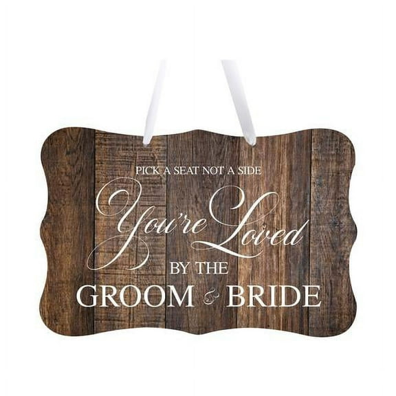 LifeSong Milestones Wedding Wall Hanging Signs For Ceremony And Reception For Couples - Pick A Seat