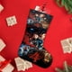 thumbnail image 4 of Stranger Things Tema: Calcetines de Navidad, fino lino blanco para colgar en escaleras y chimenea, decoración navideña para el hogar, regalo de Navidad. 54cm × 38cm, 4 of 5